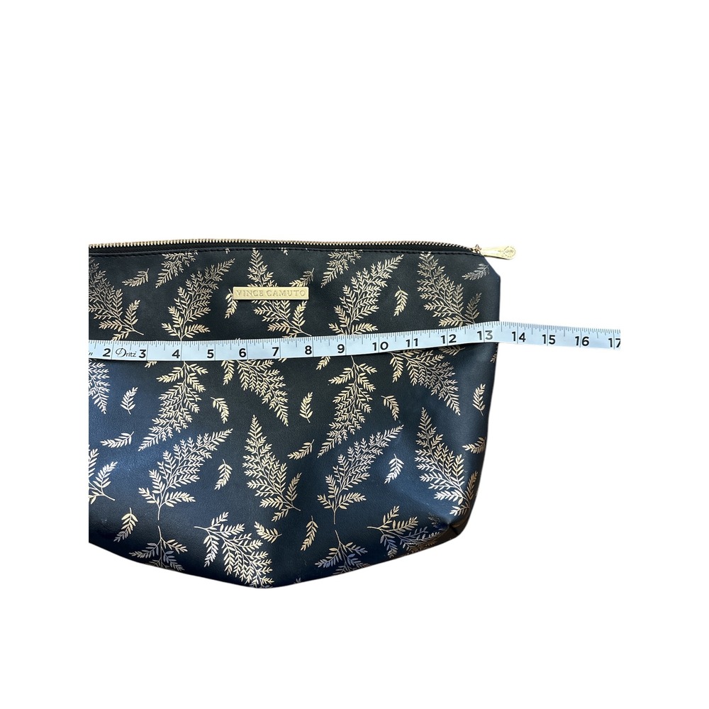 Vince Camuto Makeup Bag Gold and Black - Picture 3 of 6